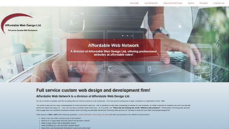Affordable Web Network is affiliated with Affordable Web Design Ltd, helping customers be found through internet searches for over 26 years.