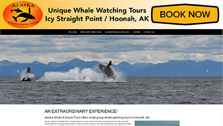 Alaska Whales & Drone Tours, Icy Straight Point, Hoonah, Alaska..