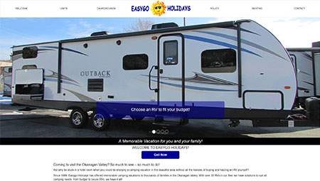 Easygo Holidays, RV vacation rentals in the Okanagan.